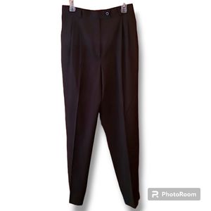 Bernard Zins Black Wool Quiet Luxury Pants